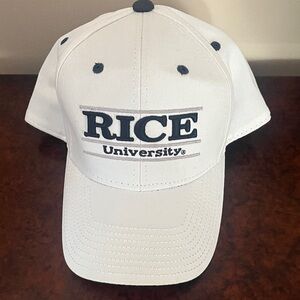 Rice University The Game White and Navy Cap. Brand New